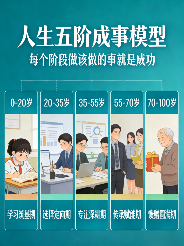 《人生五阶成事模型：治愈年龄焦虑》